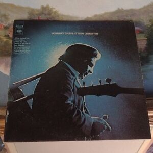 Johnny Cash at San Quentin Album - Blue and Black